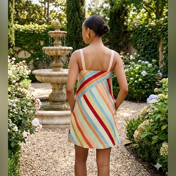 Mestiza New York Payton Cabana Stripe Minidress Medium NWT - Picture 3 of 10